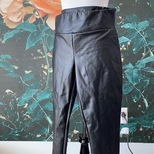 Faux leather leggings
